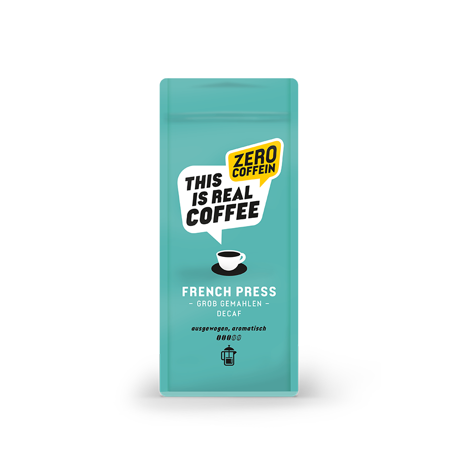 French Press - decaffeinated ground coffee