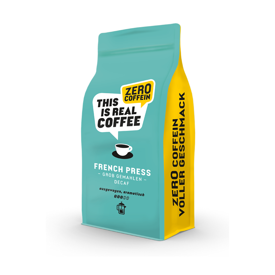 French Press - entkoffeinierter Mahlkaffee